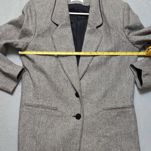 Alfred Dunner Women's Wool Classic Heathered Gray 2 Button Sz 8 Blazer Jacket - Picture 14 of 15